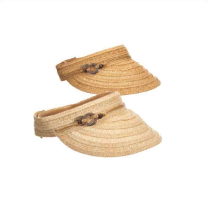 Tersa Braid Women’s Sun Visor – Scala Collezione Natural