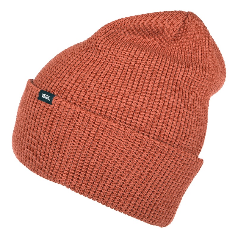 Vans Hats Waffle Knit Beanie Hat – Rust 1-Size