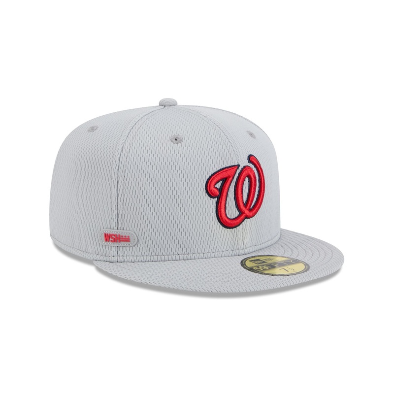 Washington Nationals 2025 Clubhouse Gray 59FIFTY Fitted Hat 7