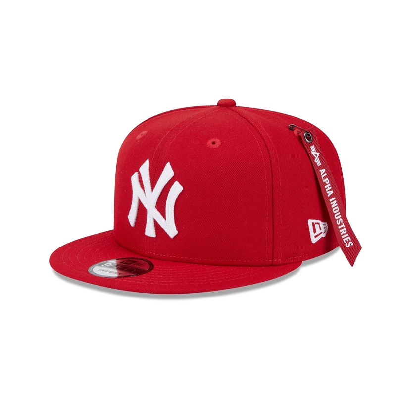 Alpha Industries x New York Yankees Red 9FIFTY Snapback Hat One Size