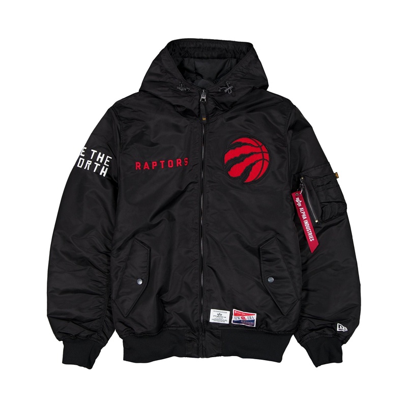 Alpha Industries x Toronto Raptors L-2B Hooded Bomber Jacket S
