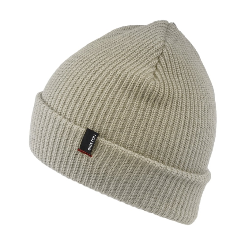 Brixton Hats Heist Cuffed Beanie Hat – Cream 1-Size