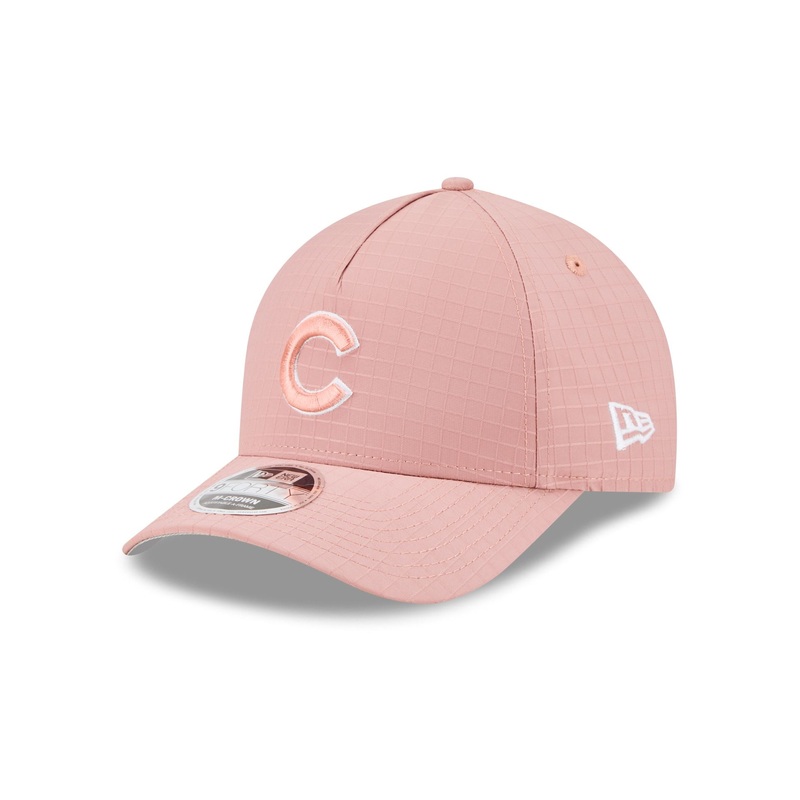 Chicago Cubs Pink Ripstop 9FORTY M-Crown A-Frame Snapback Hat One Size