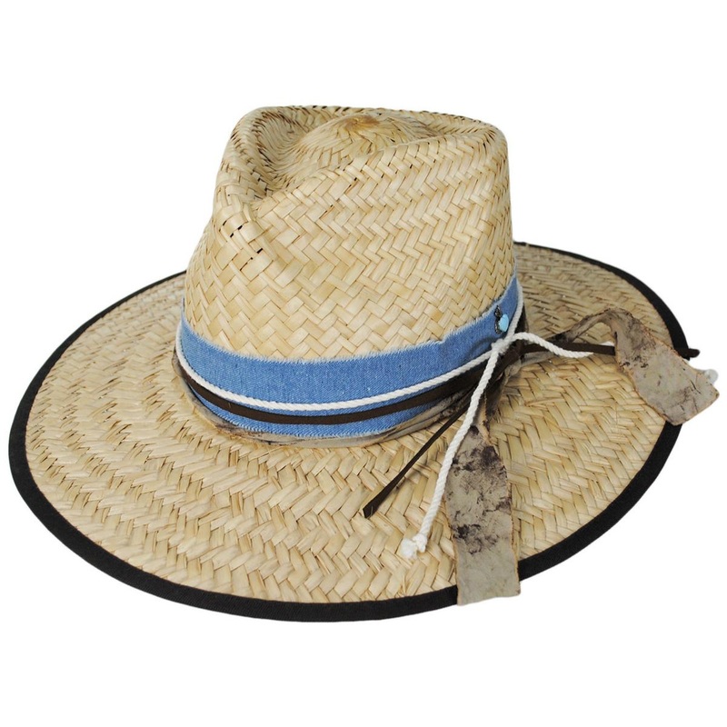 Corazon Palmilla Straw Fedora Hat NATURAL S