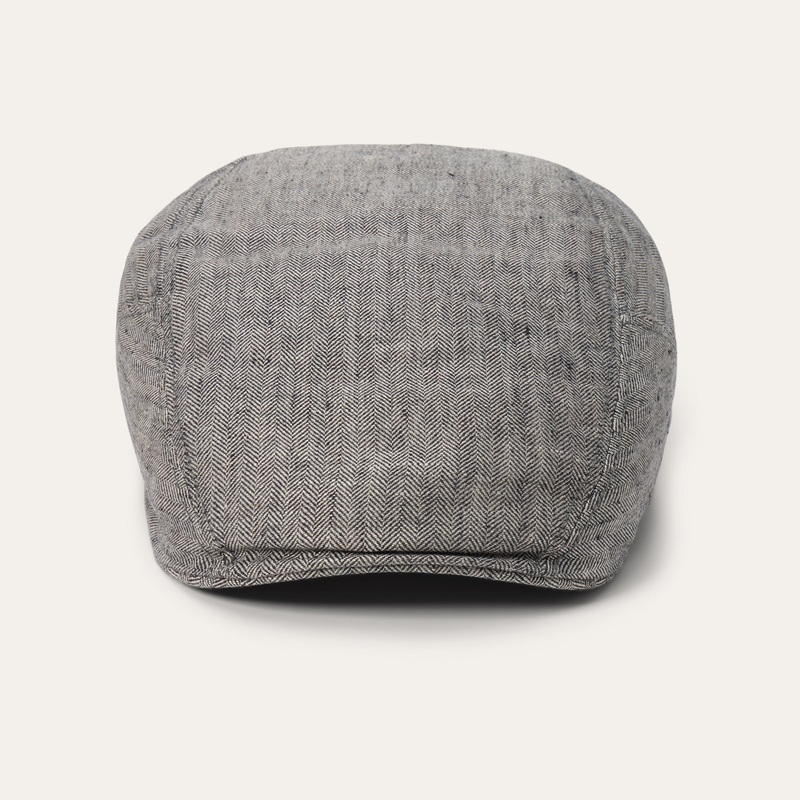 Linen Ivy Cap Grey Herringbone S