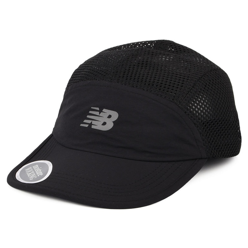 New Balance Hats Air Flow Recycled 5 Panel Cap – Black Adjustable