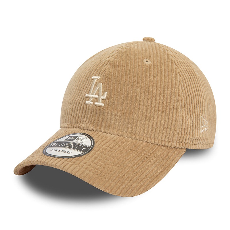 New Era 9TWENTY L.A. Dodgers Baseball Cap – MLB Cord – Taupe Adjustable