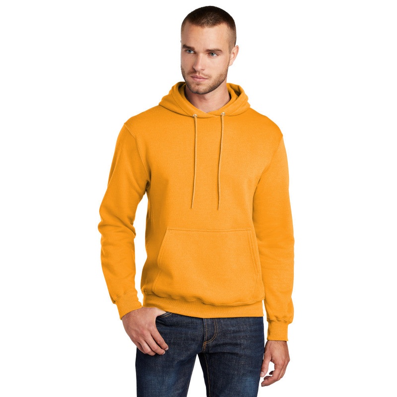 Port & Company PC78H Core Fleece Pullover Hooded Sweatshirt – Gold Gold S