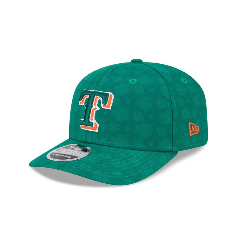 Texas Rangers St. Patrick’s Day 2025 9SEVENTY Stretch-Snap Hat One Size