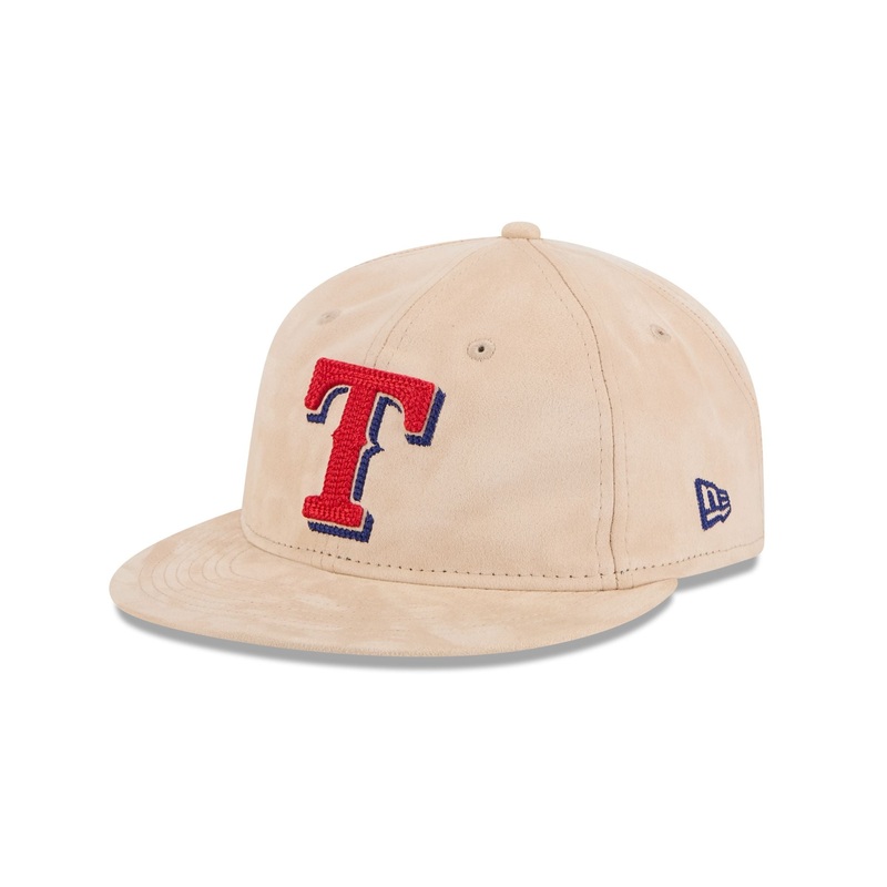 Texas Rangers Stone Suede Retro Crown 9FIFTY Snapback Hat One Size