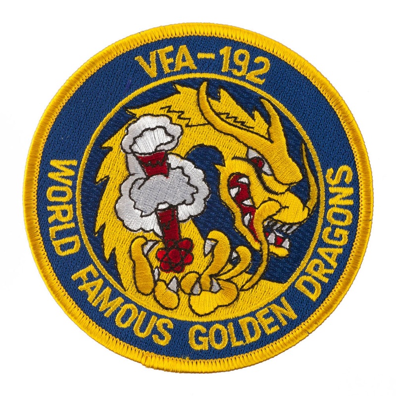 U.S. Naval Squadron Patches VFA-192 One Size