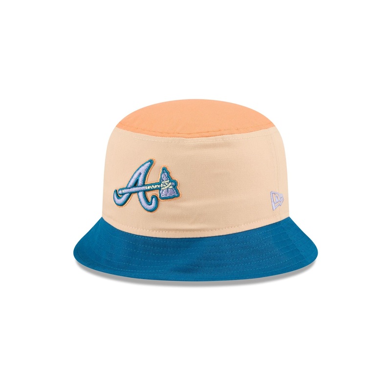 Atlanta Braves Mango Mocha Bucket Hat S