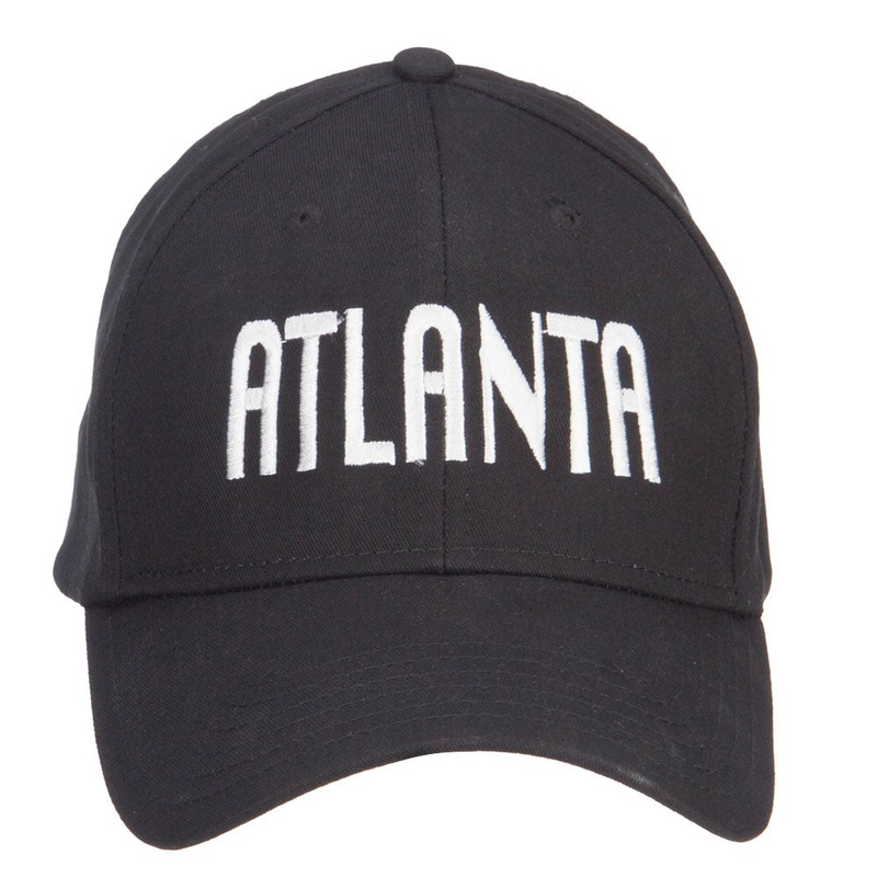 City of Atlanta Embroidered Cotton Cap Black One Size