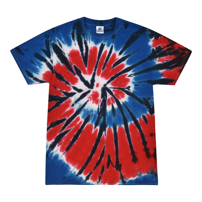 Colortone 1000 Multi-Color Tie-Dyed T-Shirt – Independence Independence S