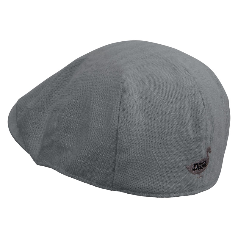 Duck Logo Embroidered Men’s Linen Summer Ivy Cap Slate S-M