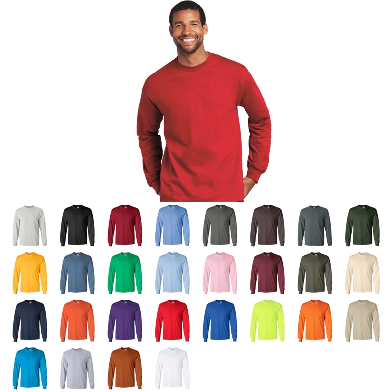 Gildan 2400, G240 Ultra Cotton Long Sleeve T-Shirt – 2400 S