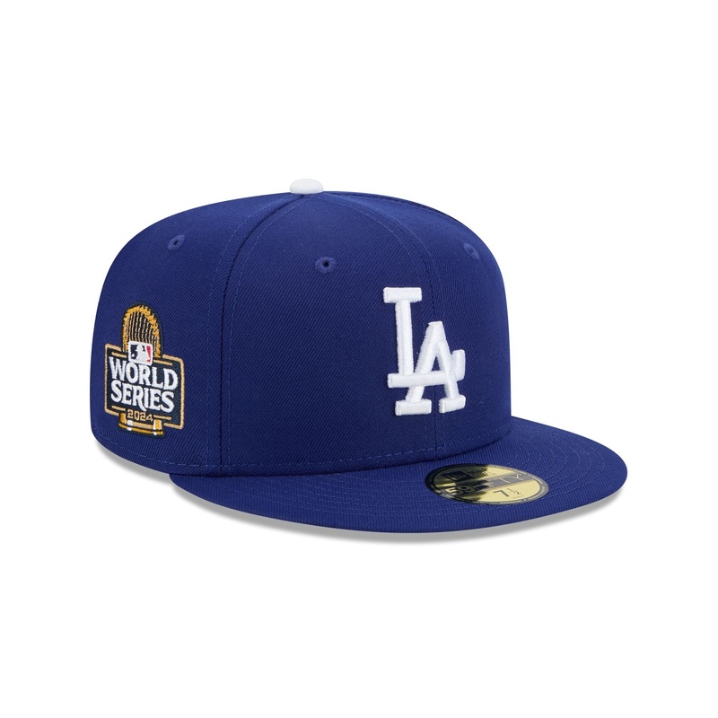 Los Angeles Dodgers 2024 World Series Dark Royal 59FIFTY Fitted Hat 7