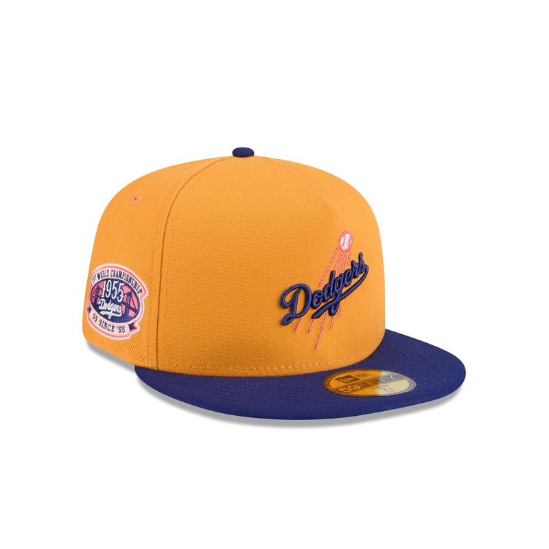 Los Angeles Dodgers Gold 59FIFTY A-Frame Fitted Hat 7