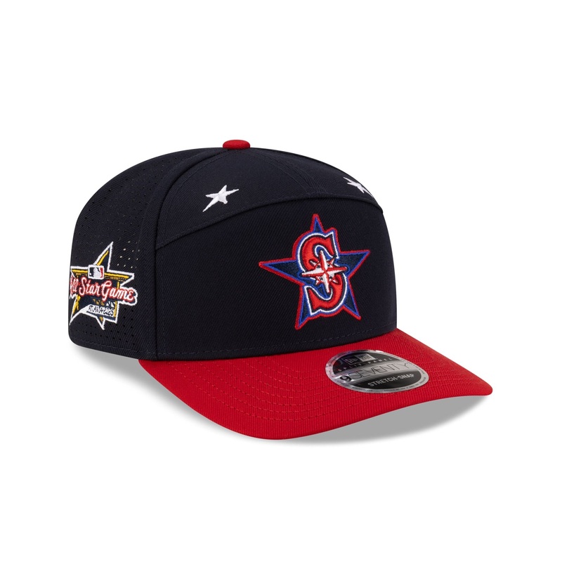 Seattle Mariners 2025 All-Star Game Workout Split Panel 9SEVENTY Stretch-Snap Hat One Size