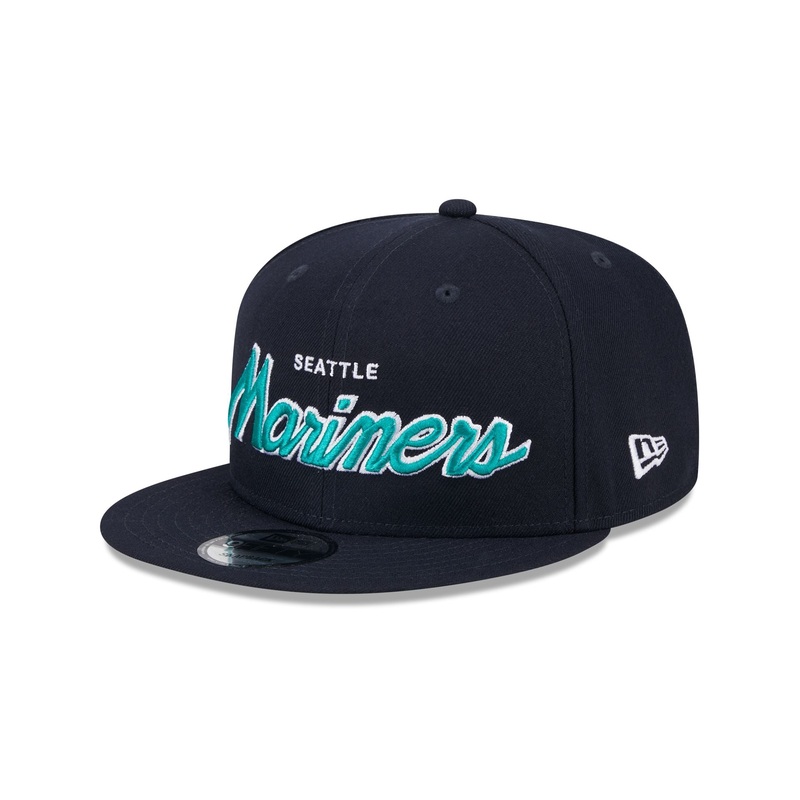 Seattle Mariners Wordmark 9FIFTY Snapback Hat One Size