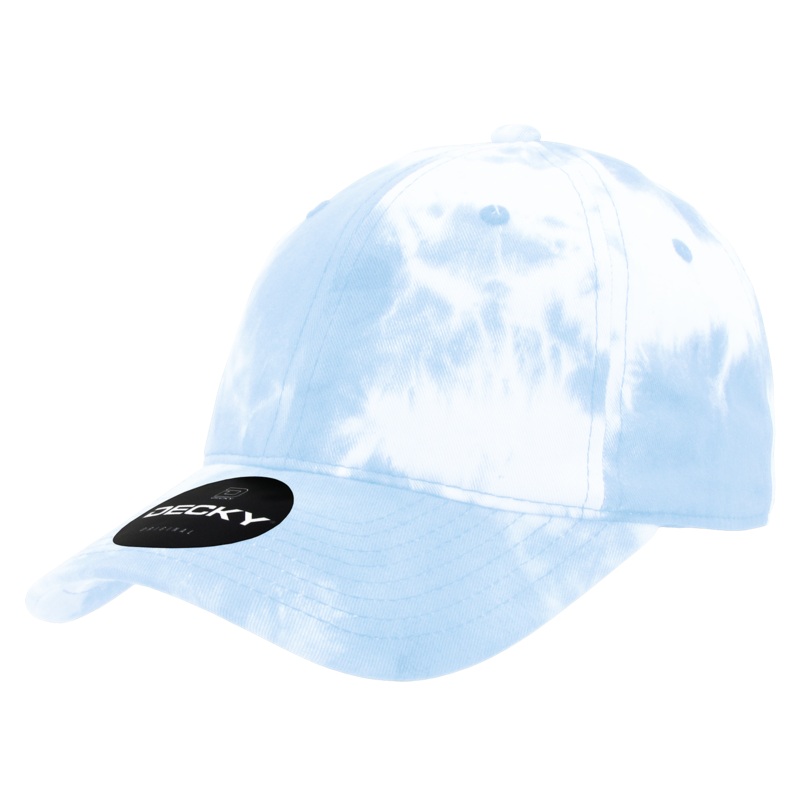 Decky 7205 – 6 Panel Low Profile Relaxed Tie Dye Dad Hat Blue