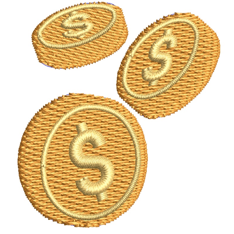 Dollar Coin Dollar Coin One Size