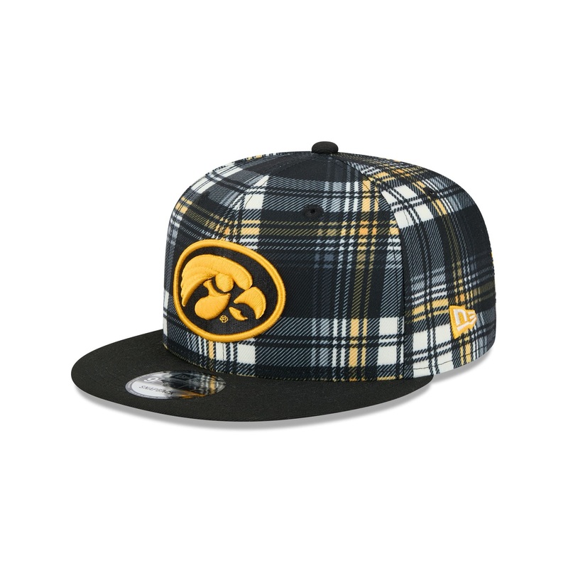 Iowa Hawkeyes Plaid 9FIFTY Snapback Hat One Size