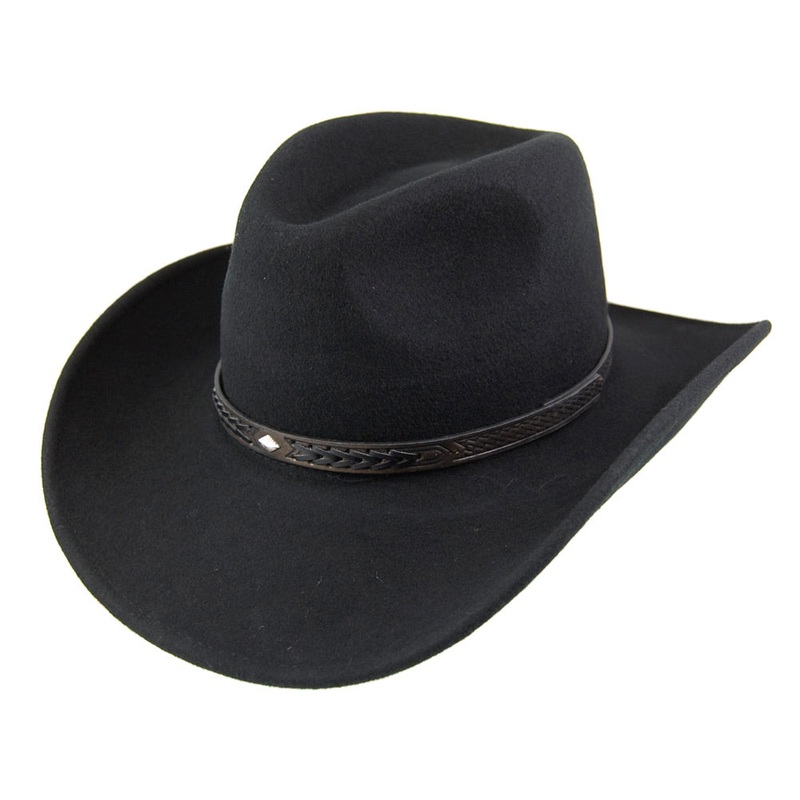 Jaxon & James Comanche Cowboy Hat – Black S