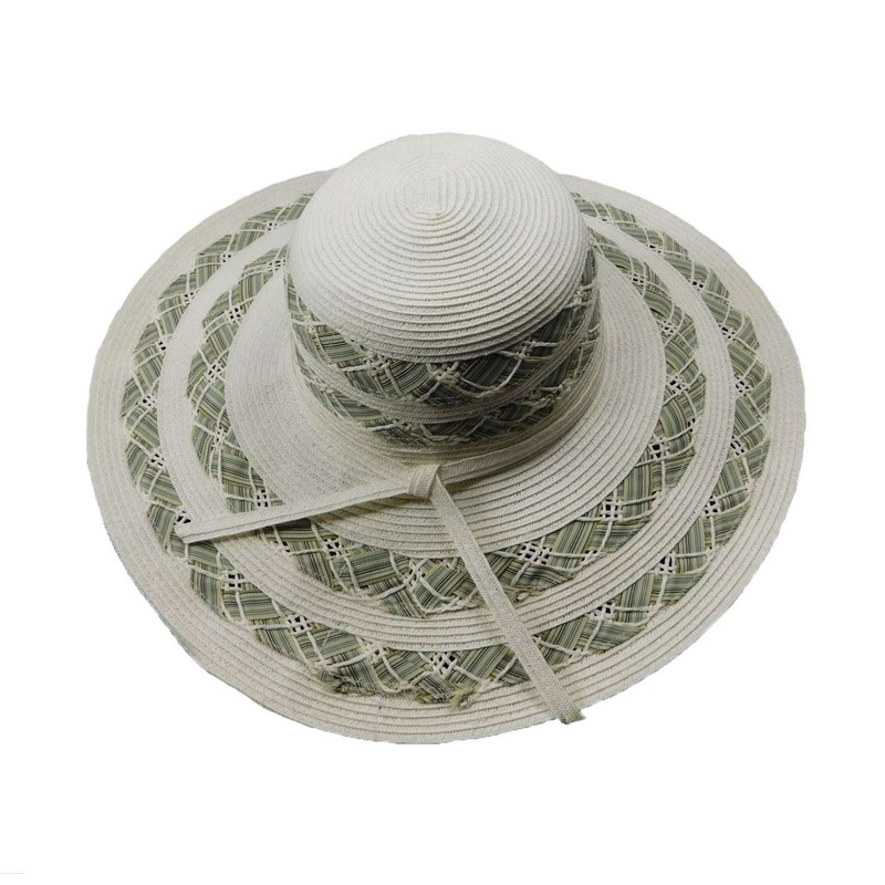 Large Brim Straw Summer Hat Black