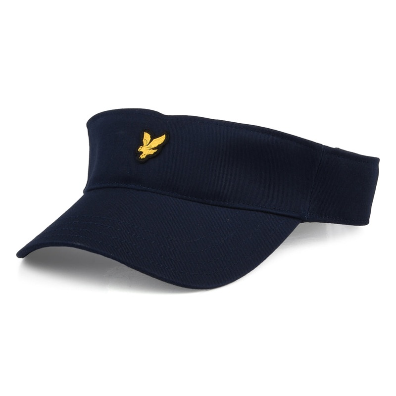 Lyle & Scott Hats Organic Cotton Sun Visor – Dark Navy Adjustable