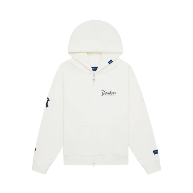 New York or Nowhere x New York Yankees Optic White Full-Zip Hoodie S