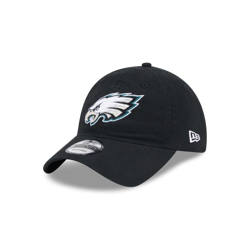 Philadelphia Eagles Black 9TWENTY Adjustable Hat One Size