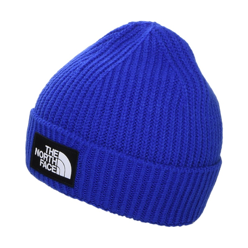 The North Face Hats Kids TNF Box Logo Cuffed Beanie Hat – Royal Blue Kids – 1-Size