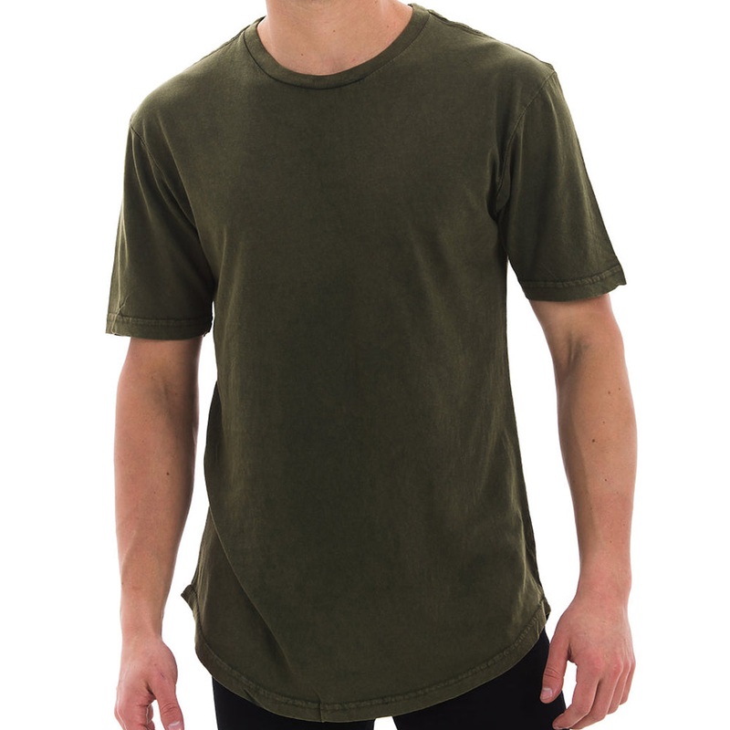 Unisex Lane Seven Ring Spun Cotton Jersey Short Sleeve Vintage Scoop Bottom T-Shirt Vintage Olive XS
