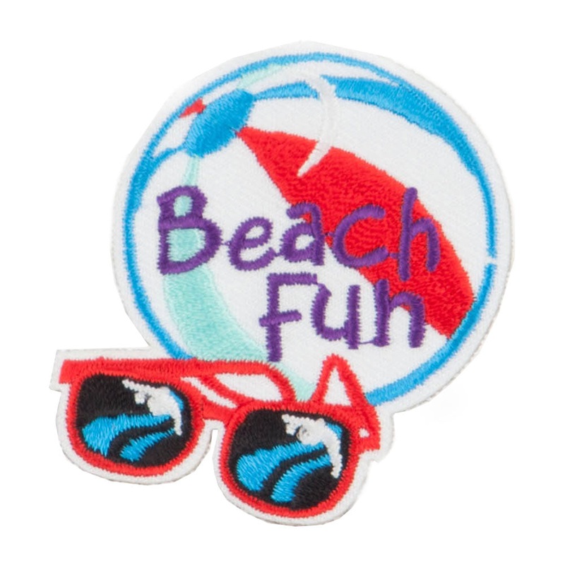 Beach Fun Patches White One Size