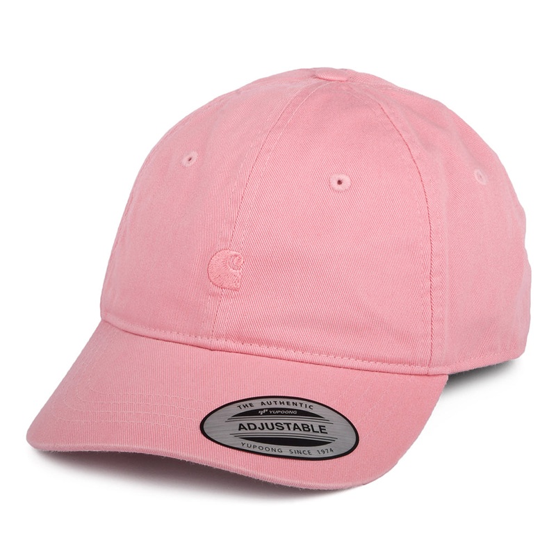 Carhartt WIP Hats Madison Logo Baseball Cap – Dark Pink Adjustable