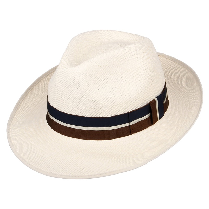 Christys Hats Home County Preset Panama Fedora Hat – Bleach 55