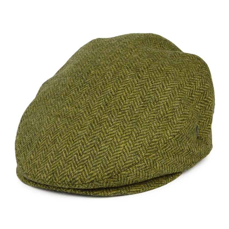 City Sport Moons Herringbone Flat Cap – Green 55