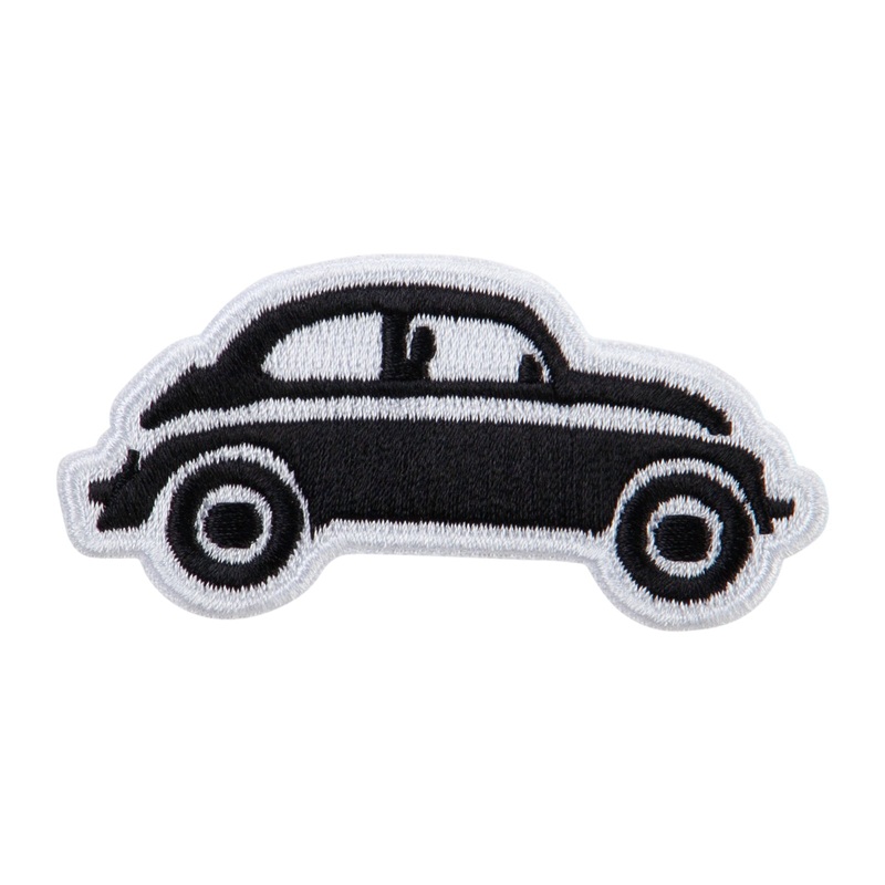 Classic Bug Car Symbol Iron on Patch VW Beetle One Size