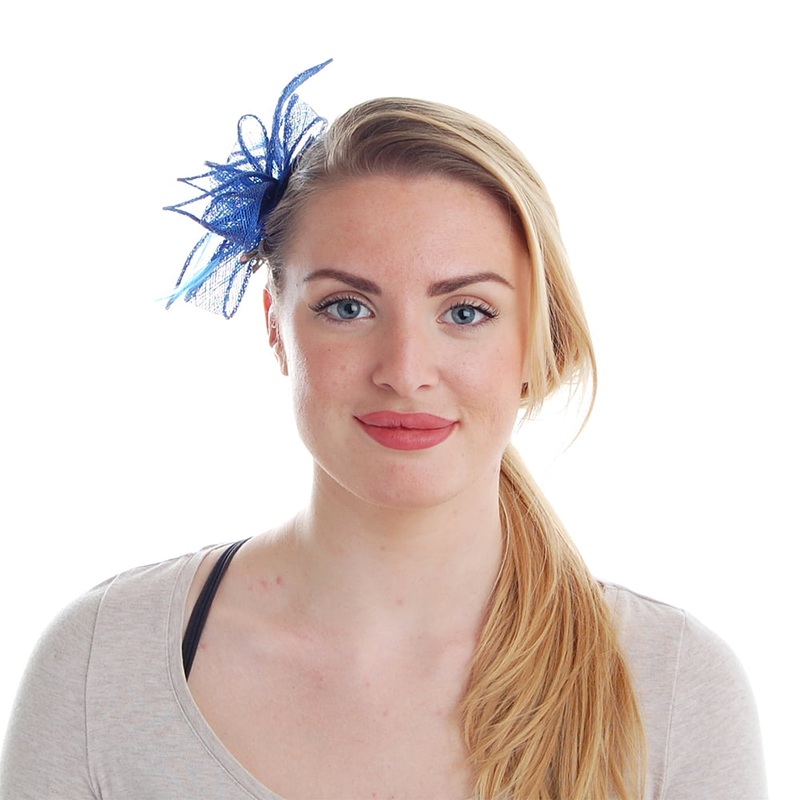 Failsworth Hats Wendy Clip-On Flower Fascinator – Blue 1-Size
