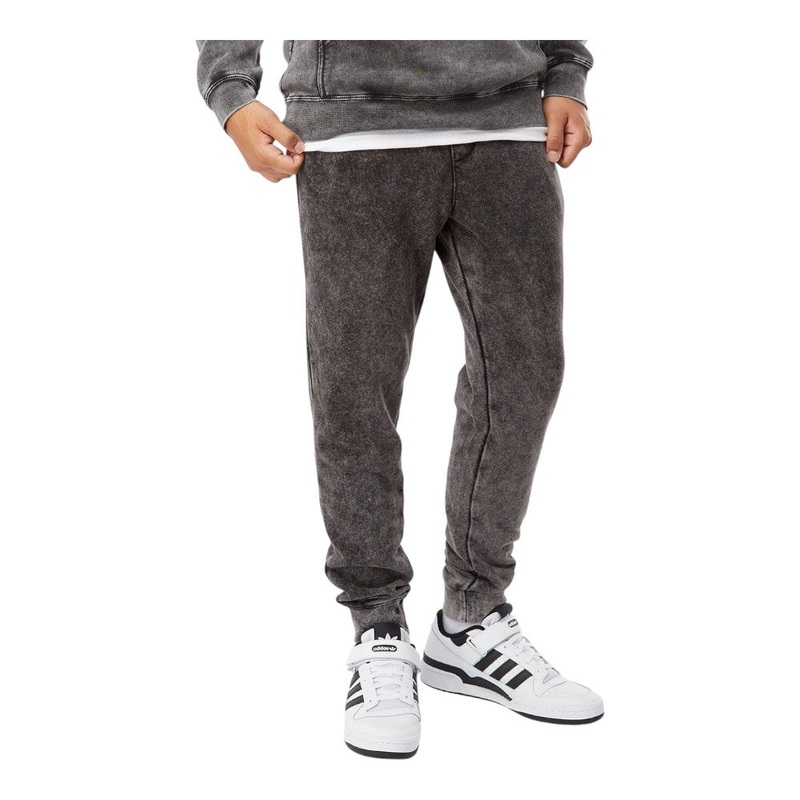 Independent Trading Co PRM50PTMW Unisex Mineral Wash Fleece Sweatpants Black XS