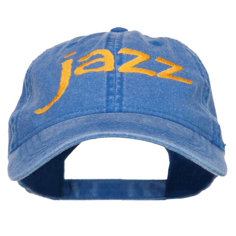 Jazz Embroidered Cotton Cap Royal One Size