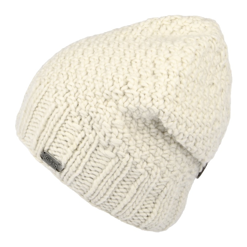 Kusan Button Down Beanie Hat – Oatmeal 1-Size