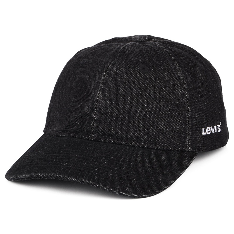 Levi’s Hats Essential Denim Baseball Cap – Black Adjustable