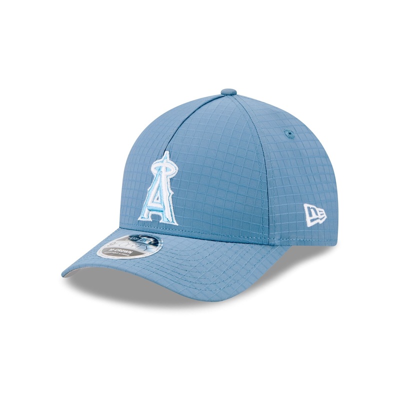 Los Angeles Angels Blue Ripstop 9FORTY M-Crown A-Frame Snapback Hat One Size