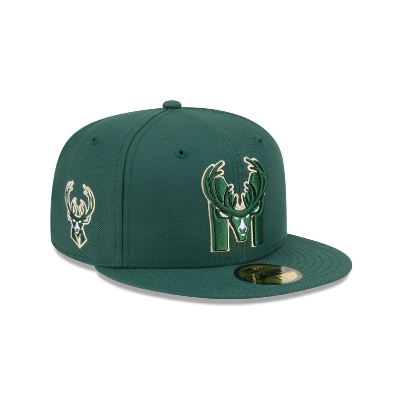 Milwaukee Bucks Deceptor 59FIFTY Fitted Hat 7