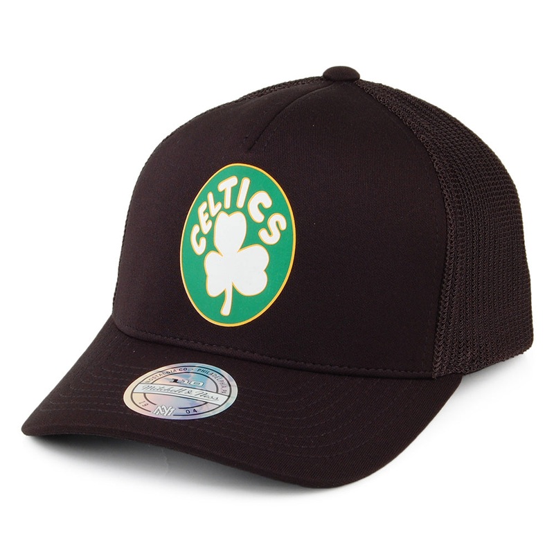 Mitchell & Ness Boston Celtics Trucker Cap – Vintage Jersey – Black Adjustable