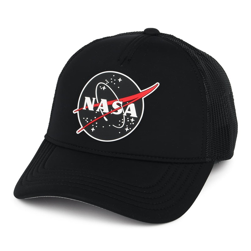 NASA Riptide Valin Trucker Cap – Black Adjustable