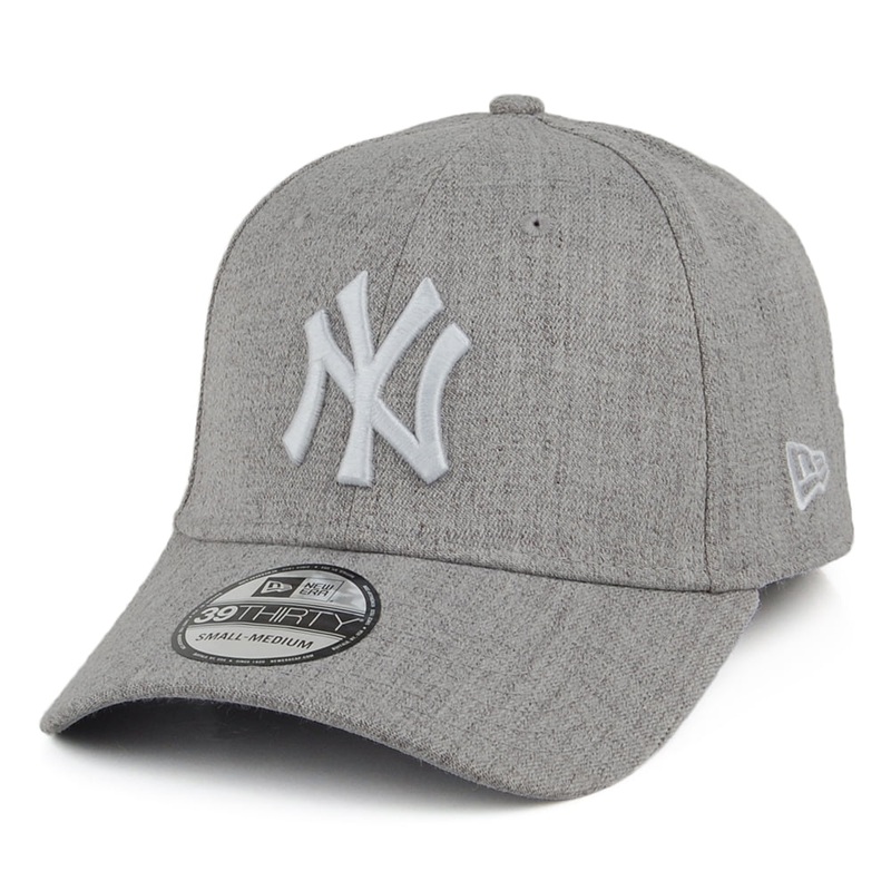 New Era 39THIRTY New York Yankees Baseball Cap – MLB Heather – Grey Small/Medium
