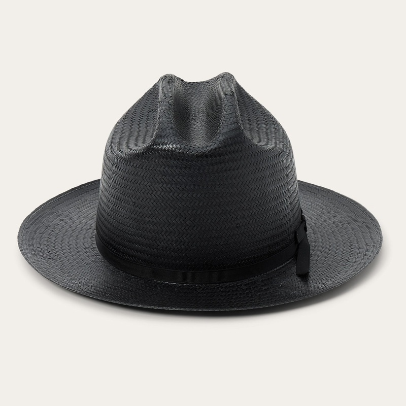 Open Road Straw Hat Black 6 3/4